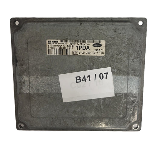 FORD FIESTA ECU / 3S61-12A650-CA S118107004 S118107004C 1PDA SIM22 3S6112A650CA