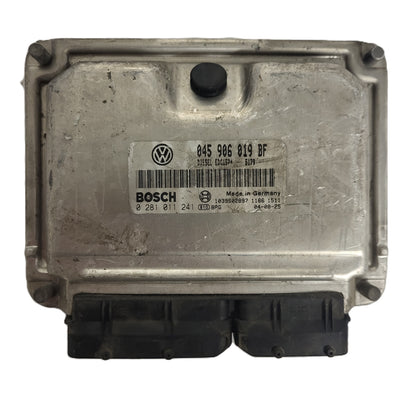 VW POLO ECU / 045906019BF / 0281011241 / EDC15P+ / BOSCH - B41-16 - 1