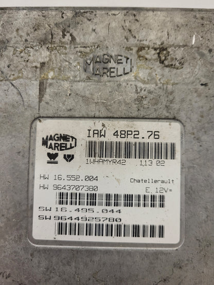 PEUGEOT 206 ECU / IAW 48P2.76 / 9643707380 / 9644925780 / MAGNETI MARELLI