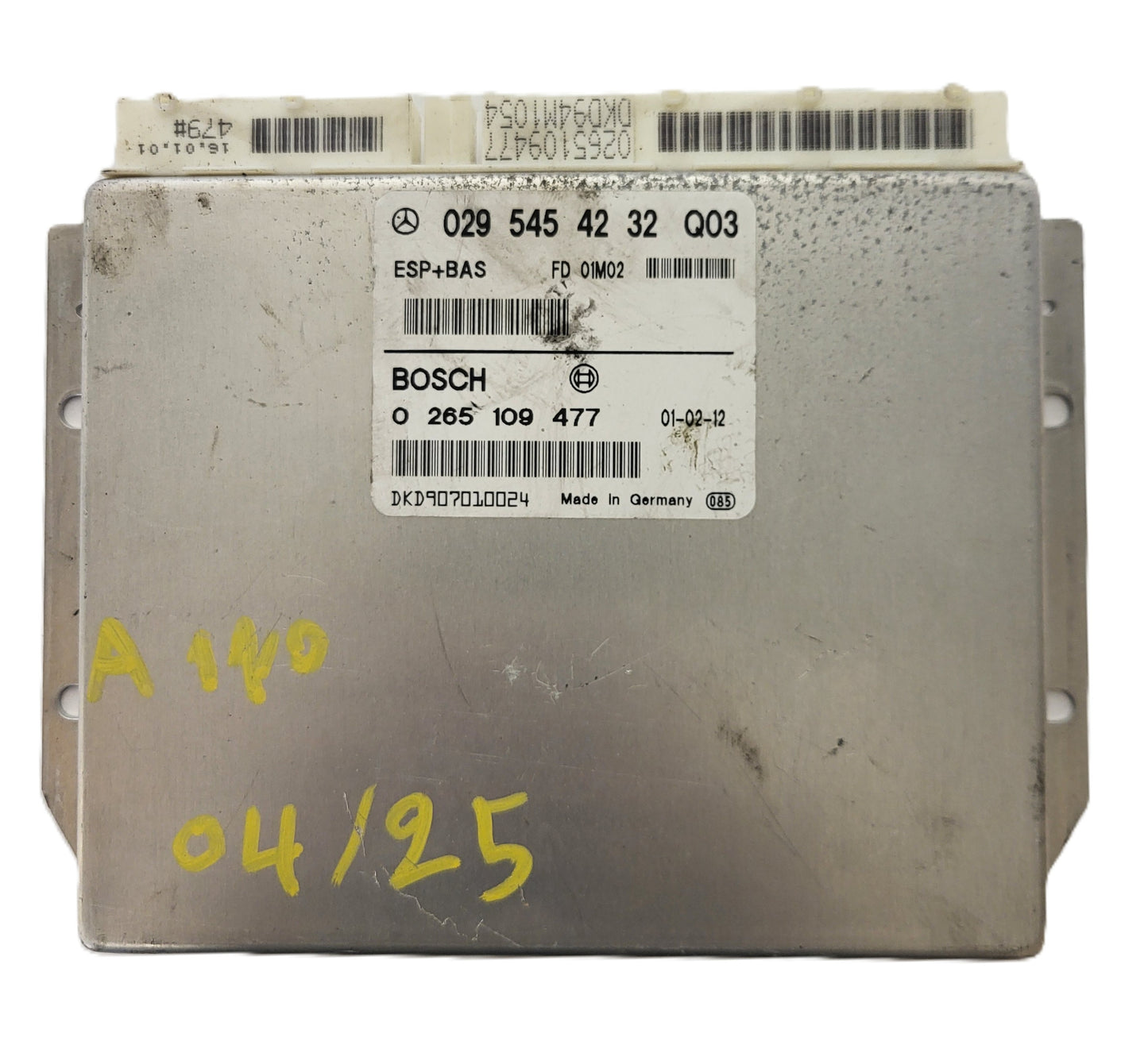 Mercedes A-Class W168 ESP ECU / 0295454232 / 0265109477 / BOSCH