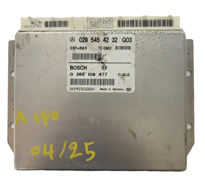 Mercedes A-Class W168 ESP ECU / 0295454232 / 0265109477 / BOSCH