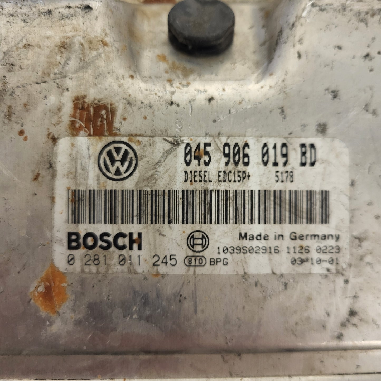 VW LUPO 1.4 ECU / 045906019BD / 0281011245 / EDC15P+ / BOSCH