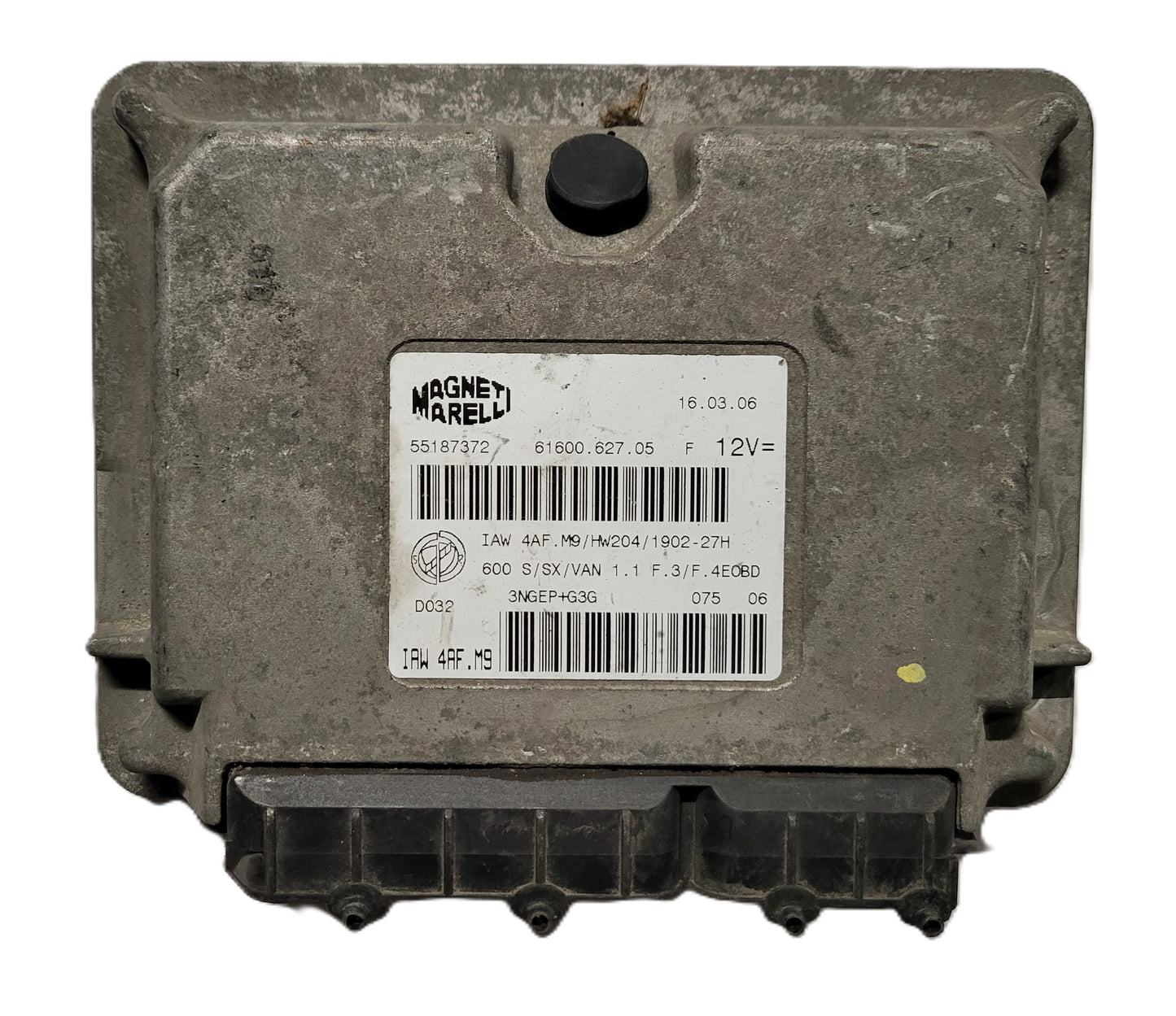 Fiat Seicento 600 ECU / 55187372 / IAW4AF.M9 / 61600.627.05 / MAGNETI MARELLI