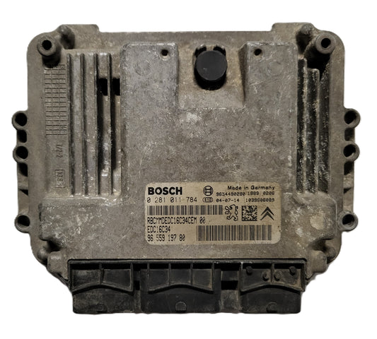 PEUGEOT CITROEN ECU / 0281011784 / 9655919780 / 9654490280 / EDC16C34 / BOSCH