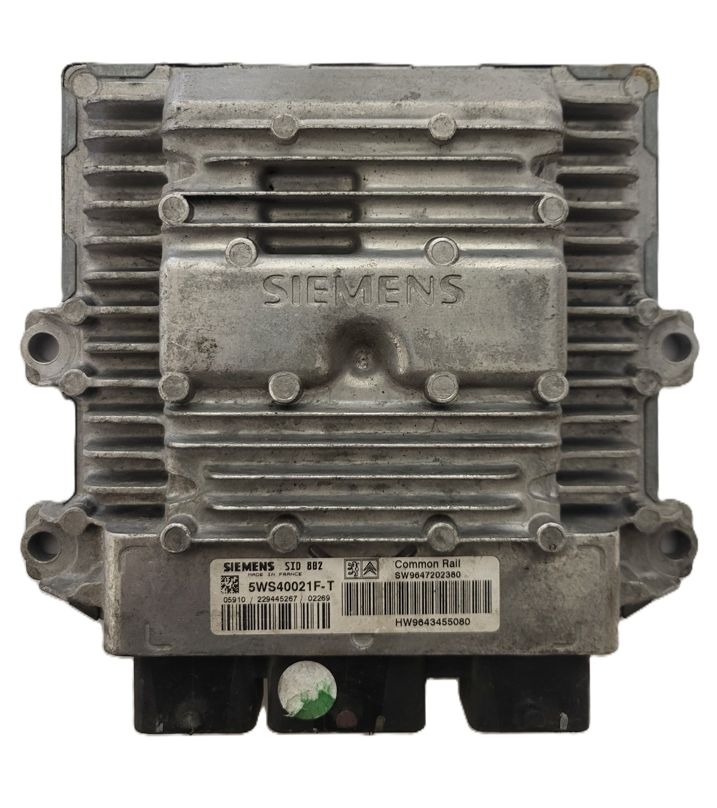 Peugeot Citroen ECU / 5WS40021F-T / 9647202380 / 9643455080 / SID802