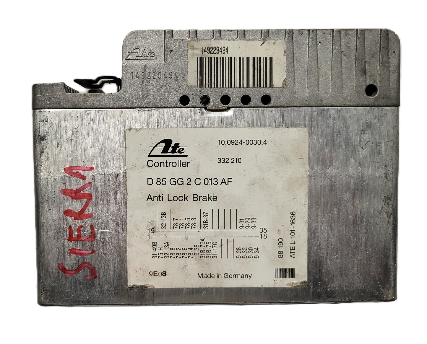 FORD SIERRA SCORPIO ECU ABS / D85GG2C013AF / 10.0924-0030.4 / ATE