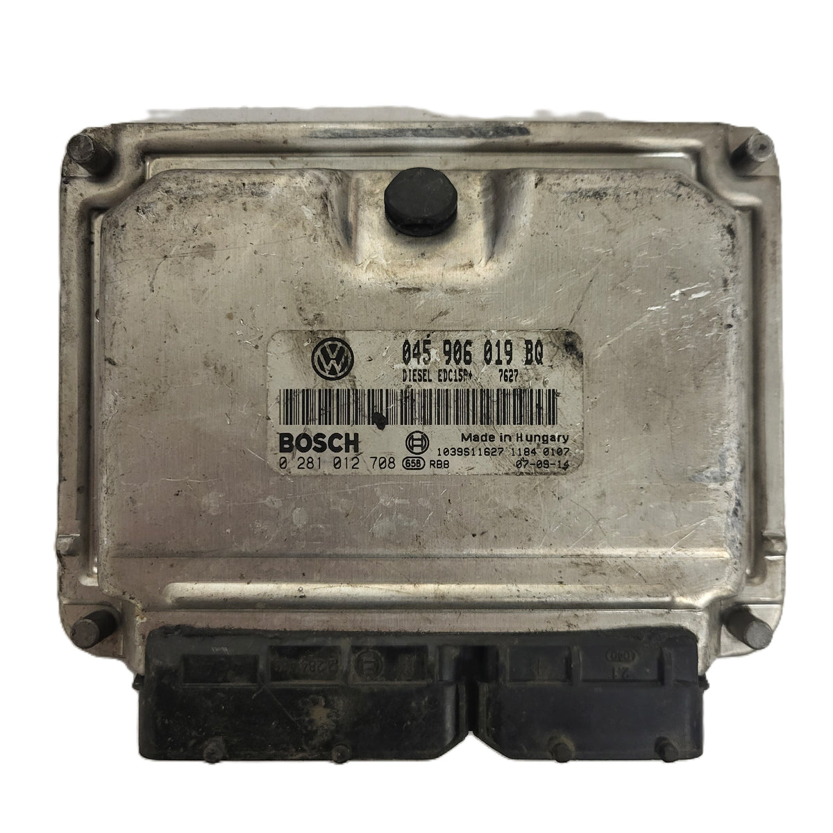 VW POLO SEAT IBIZA 1.4 TDI ECU / 045906019BQ / 0281012708 / EDC15P+ / BOSCH - B43-04 - 1