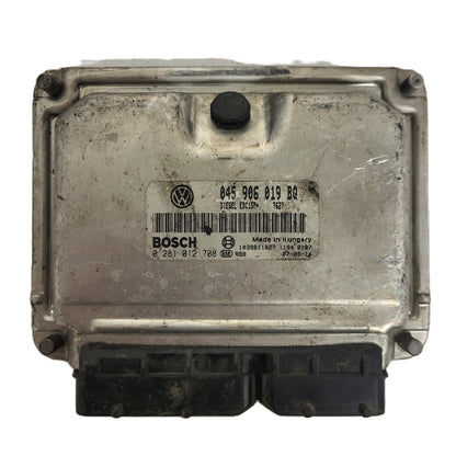 VW POLO SEAT IBIZA 1.4 TDI ECU / 045906019BQ / 0281012708 / EDC15P+ / BOSCH - B43-04 - 1