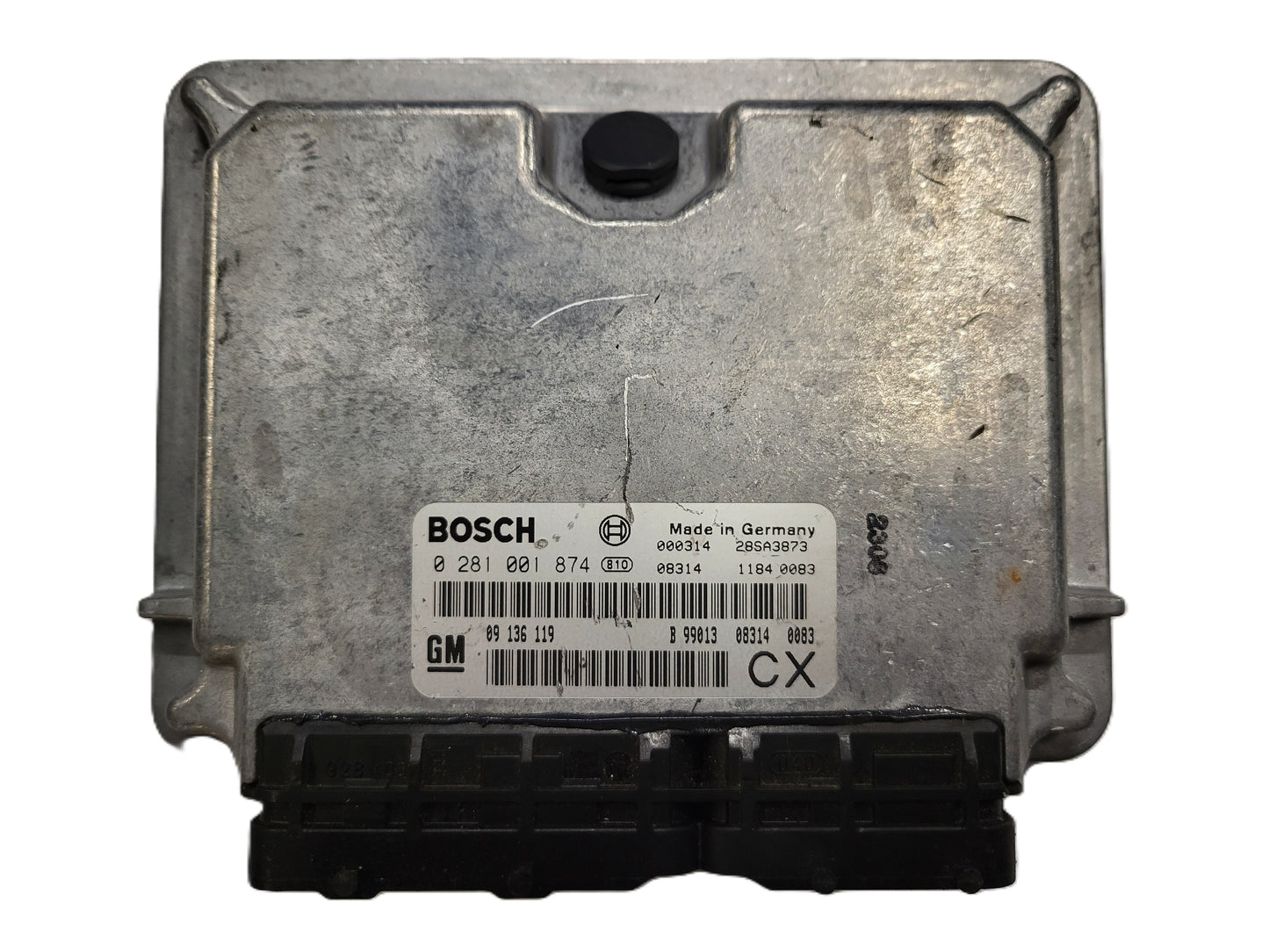 Opel Vectra ECU / 0281001874 / 09136119 / 28SA3873 / BOSCH