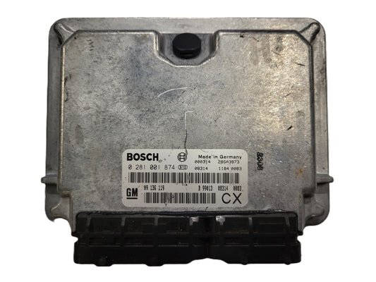 Opel Vectra ECU / 0281001874 / 09136119 / 28SA3873 / BOSCH