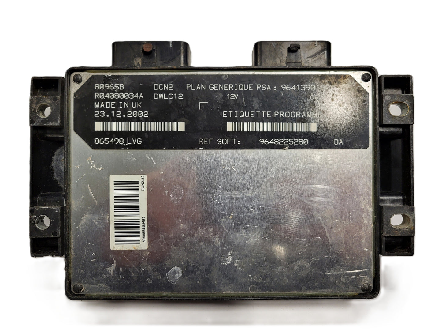 Peugeot Citroen ECU / 9648225280 / 9641390180 / R04080034A / DCN2 / DWLC12