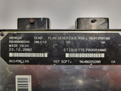 Peugeot Citroen ECU / 9648225280 / 9641390180 / R04080034A / DCN2 / DWLC12