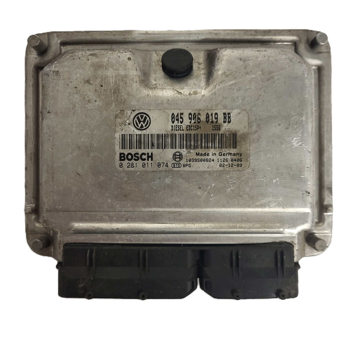 VW SEAT ECU / 045906019BB / 0281011074 / EDC15P+ / BOSCH - B43-16 - 1