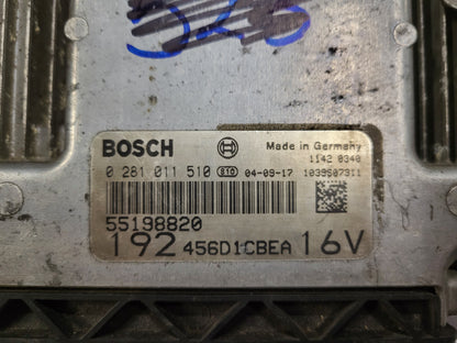 FIAT STILO 1.9 JTD ECU / 0281011510 / 55198820 / BOSCH