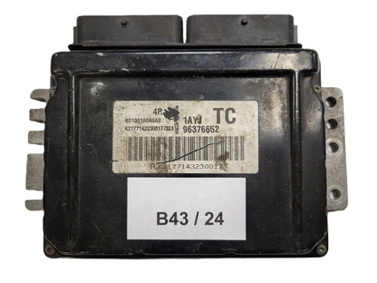 CHEVROLET KALOS ECU / S010016040 A9 / 96376652 / 1AYJ