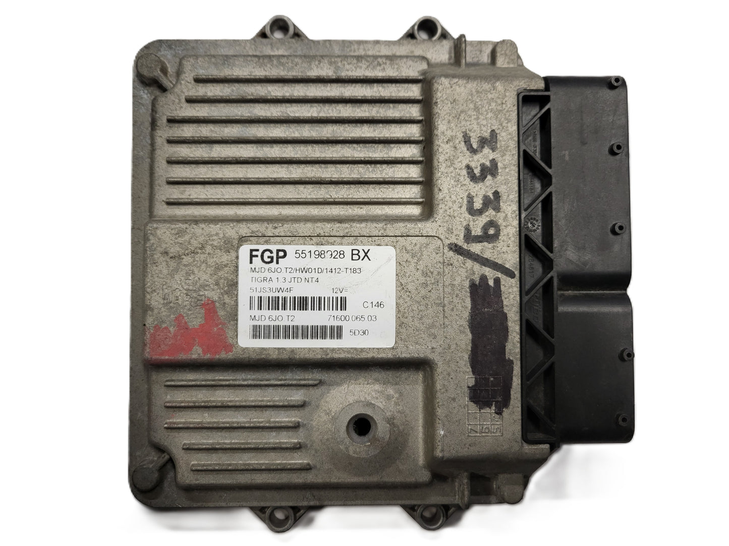 OPEL TIGRA 1.3 JTD NT4 ECU / FGP 55198928 / MJD6J0.T2 / 7160006503 / MAGNETI