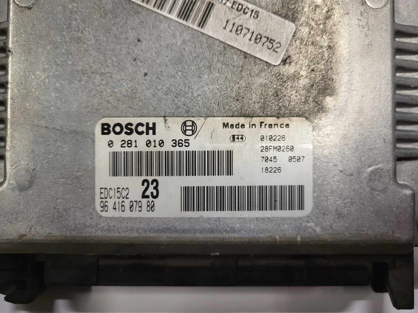 Citroen C5 2.0 HDI ECU / 0281010365 / 9641607980 / EDC15C2 / BOSCH