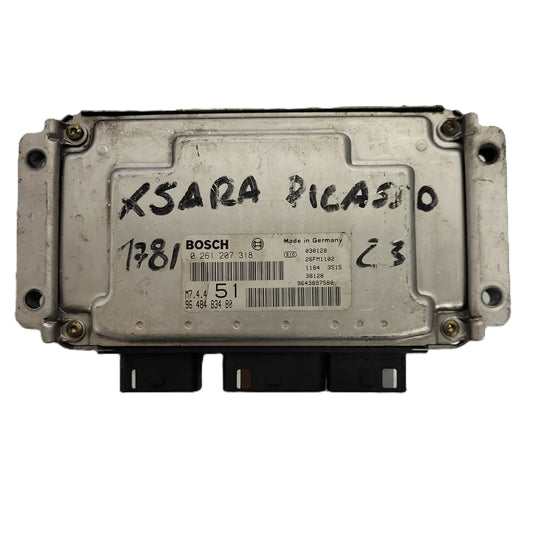 Citroen Xsara ECU / 0261207318 / 9648483480 / 9643897580 / M7.4.4 / BOSCH
