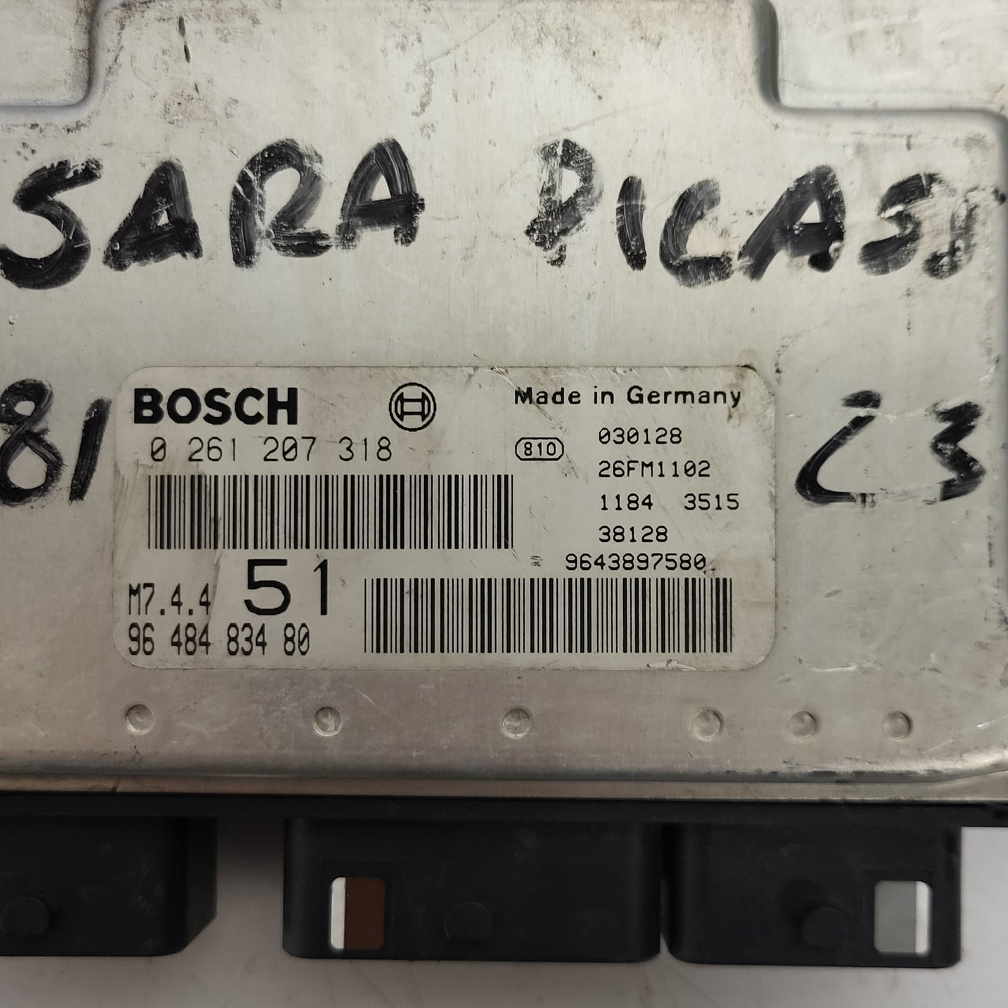 Citroen Xsara ECU / 0261207318 / 9648483480 / 9643897580 / M7.4.4 / BOSCH