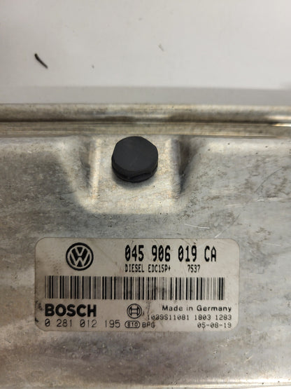 VW POLO ECU / 045906019CA / 0281012195 / EDC15P+ / BOSCH