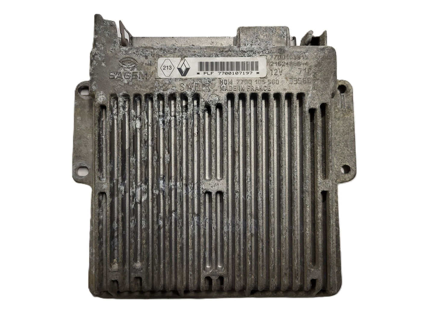 Renault Clio Twingo ECU / PLF 7700107197 / HOM 7700105560 / SAFIR / SAGEM