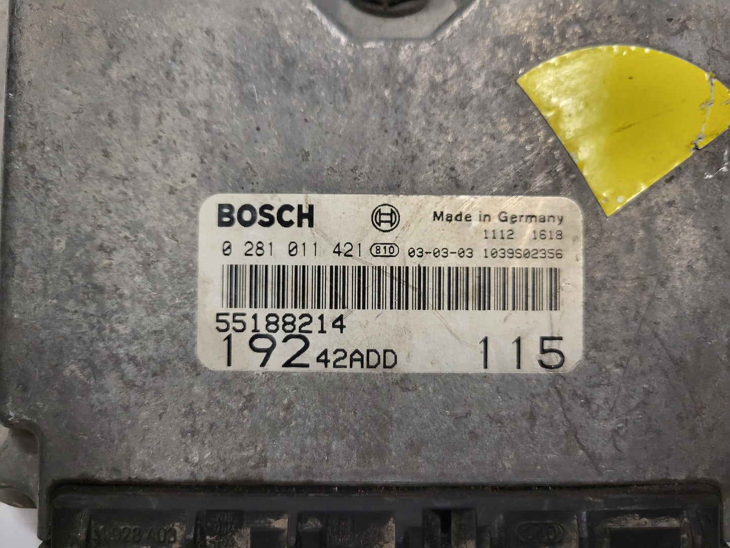 Fiat STILO 1.9 ECU / 0281011421 / 55188214 / BOSCH