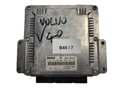Volvo S40 V40 ECU / 0281011609 / HOM 8200319960 / 8200319969 / EDC15C3