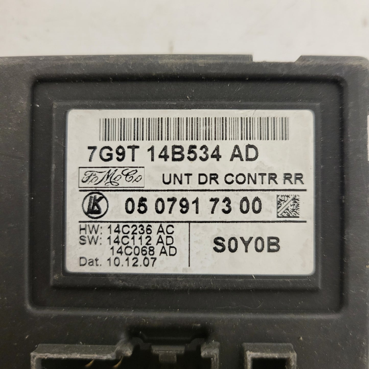 FORD MONDEO MODULE / 7G9T 14B534 AD / 057917300 / S0Y0B
