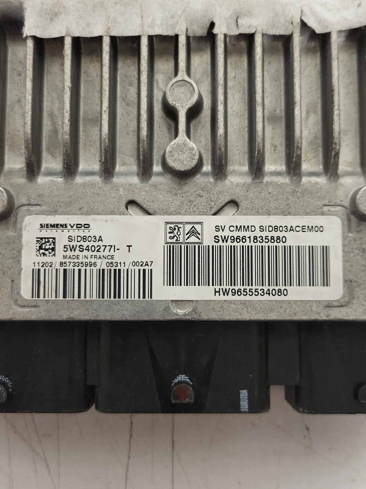 PEUGEOT CITROEN ECU / SID803A / 5WS40277I-T / SW9661835880 / HW9655534080 - B45-15 - 2