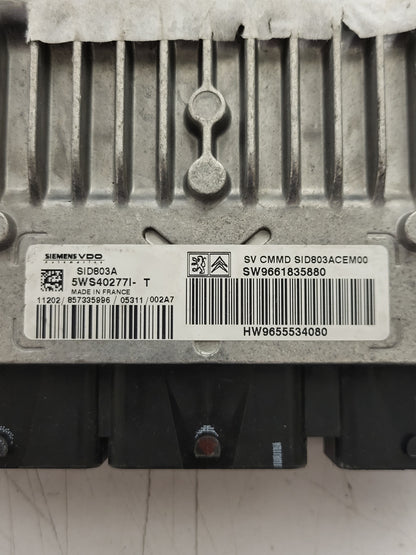 PEUGEOT CITROEN ECU / SID803A / 5WS40277I-T / SW9661835880 / HW9655534080 - B45-15 - 2