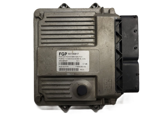 FIAT PUNTO ECU / MJD 6JF.P3 / 55195817 / HW1BM / 71600.053.00 / MAGNETI MARELLI