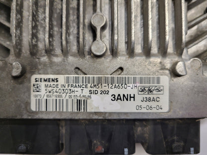FORD ECU / 4M51-12A650-JH / 5WS40303H-T / 3ANH / J38AC / SIEMENS