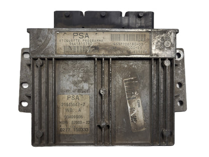 Peugeot 206 ECU / 9641815780 / 9637706180-03 / 21645547-7 / SAGEM