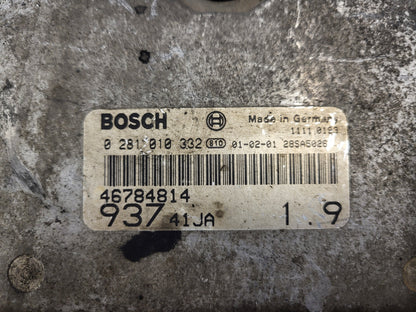 ALFA ROMEO 147 ECU / 0281010332 / 46784814 / BOSCH