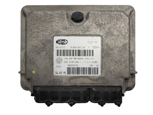 Fiat Seicento 600 ECU / 55187372 / IAW4AF.M9 / 61600.627.05 / MAGNETI MARELLI