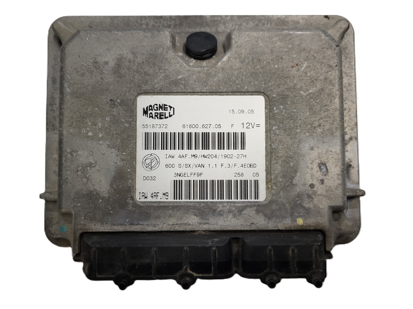 Fiat Seicento 600 ECU / 55187372 / IAW4AF.M9 / 61600.627.05 / MAGNETI MARELLI