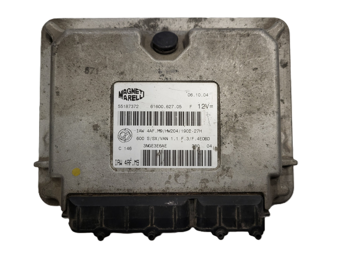 Fiat Seicento 600 ECU / 55187372 / IAW4AF.M9 / 61600.627.05 / MAGNETI MARELLI