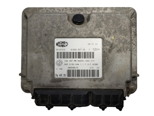 Fiat Seicento 600 ECU / 55187372 / IAW4AF.M9 / 61600.627.05 / MAGNETI MARELLI