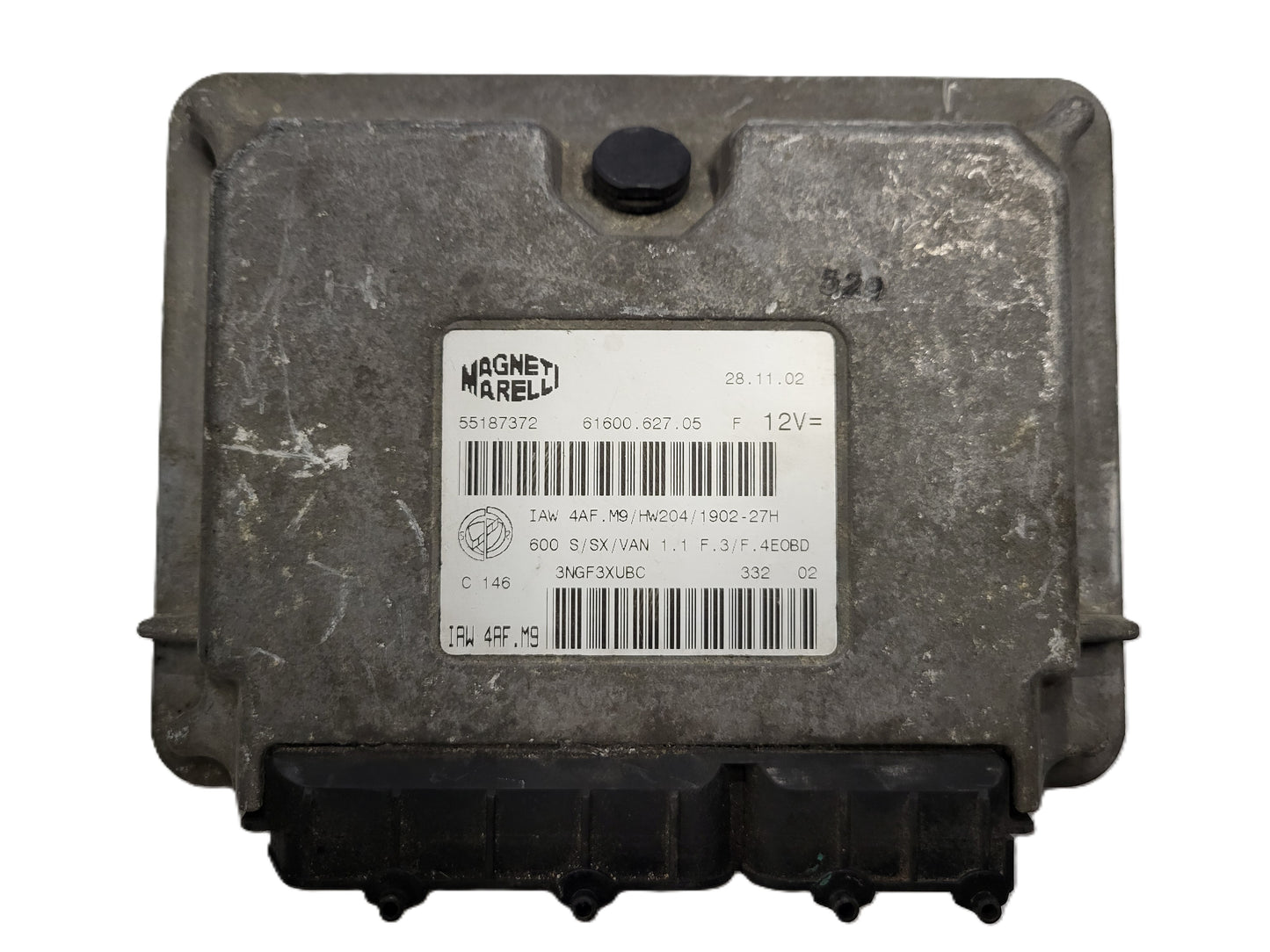Fiat Seicento 600 ECU / 55187372 / IAW4AF.M9 / 61600.627.05 / MAGNETI MARELLI