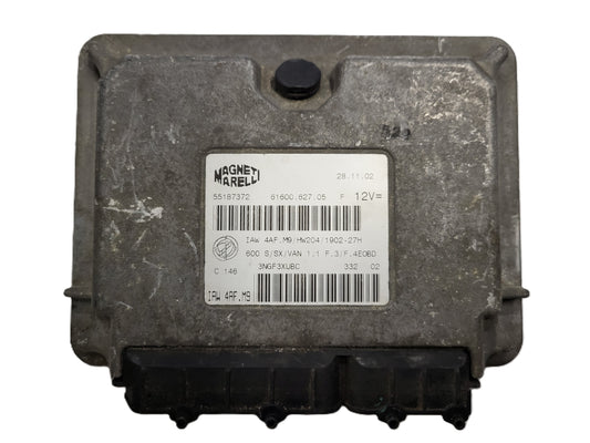 Fiat Seicento 600 ECU / 55187372 / IAW4AF.M9 / 61600.627.05 / MAGNETI MARELLI