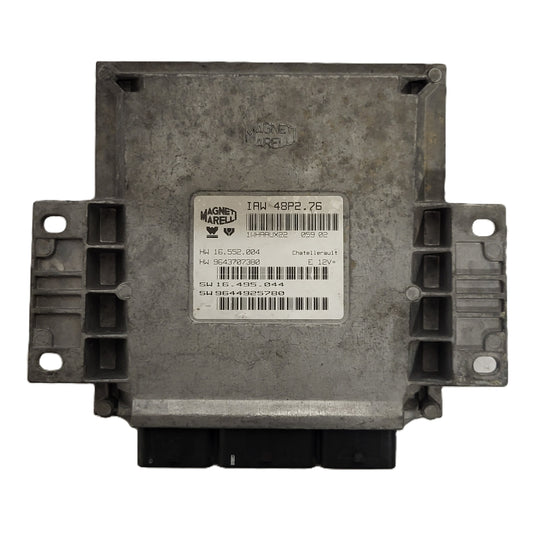 PEUGEOT 206 ECU / IAW 48P2.76 / 9643707380 / 9644925780 / MAGNETI MARELLI