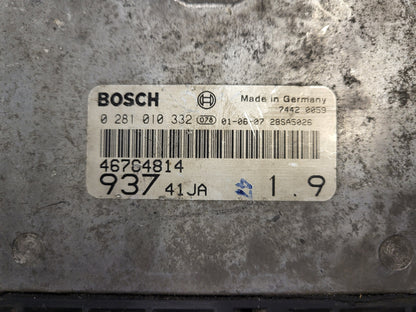 ALFA 147 ECU / 0281010332 / 55185365 / BOSCH