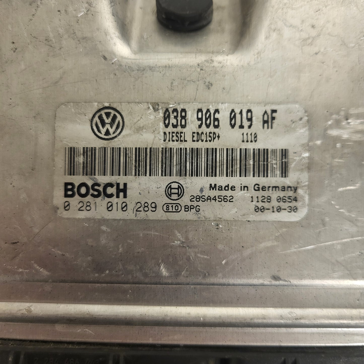 SKODA FABIA ECU / 038906019AF / 0281010289 / EDC15P+ / BOSCH