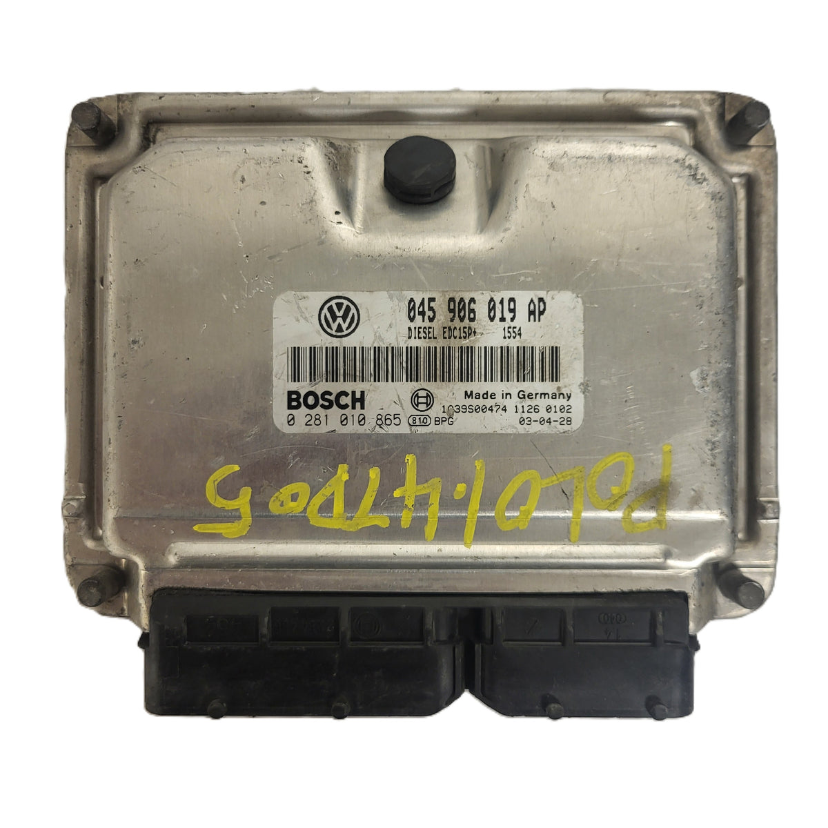 VW GOLF POLO ECU / 045906019AP / 0281010865 / EDC15P+ / BOSCH - B47-07 - 1