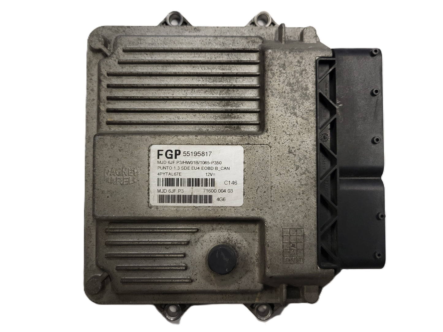 FIAT PUNTO ECU / MJD 6JF.P3 / 55195817 / HW1B / 71600.004.03 / MAGNETI MARELLI