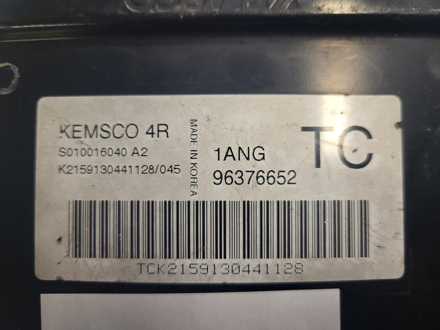 CHEVROLET DAEWOO KALOS ECU / S010016040 A2 / 96376652 / 1ANG