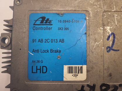 FORD ESCORT ABS ECU / 91AB2C013AB / 10.0940-0704.4 / 3X2395