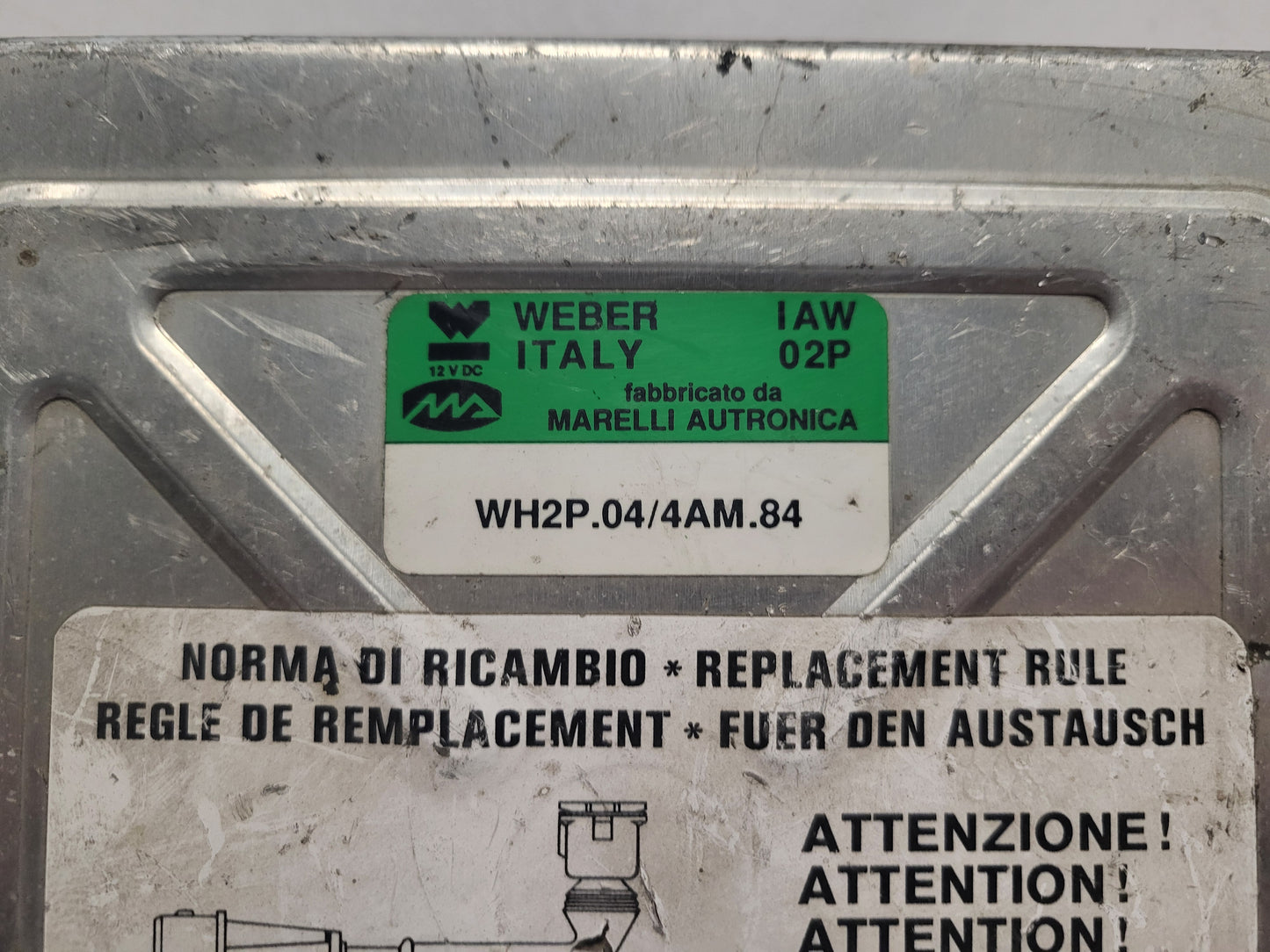 LANCIA FIAT ECU / IAW 02P / WH2P.04 / WH2P.04/4AM.84 / WEBER
