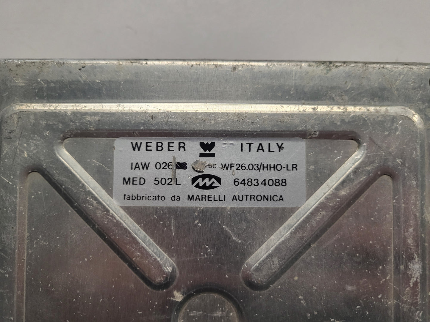 LANCIA FIAT ECU / IAW 026/03 / WF26.03/HHO-LR / MED 502L / 64834088 / WEBER