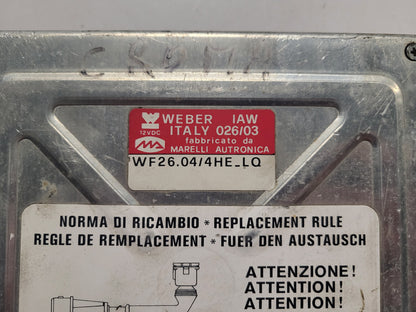 LANCIA FIAT ECU / IAW 026/03 / WF26.04/4HE-LQ / WF26.04 / 4HE-LQ / WEBER